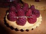 Tartelettes aux framboise et poivrons grillés
