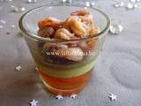 Verrines de crevettes grises en gelée