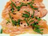 Carpacio de saumon