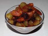 Salade de fruits d’automne (raisins, clémentines, oranges et prunelles)