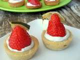Tartelettes fraises et citron vert, en avant le printemps