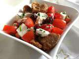Salade figues - tomates - chèvre