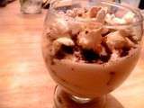 Sorte de tiramisu orange/chocolat/pop corn