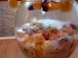 Verrine tartare de concombre, pomme et magret / Melfor