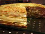 Gateau de crêpes jambon-champignon & persil