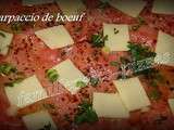 Carpaccio de boeuf