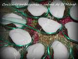 Cuillères aubergine - crème de St-Môret