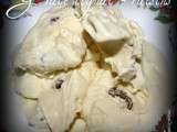Glace cognac - raisins