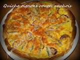 Quiche aux oignons rouges et anchois