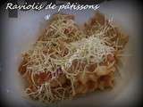 Raviolis de pâtisson à la sauce tomate