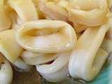 Calamars : Rondelles de calamars au vinaigre de x�r�s � la plancha