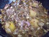 Fid�ua : Fid�ua de macaronis aux fruits de mer, poulet et boudins noirs par Kaikoux