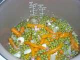 M�lange de l�gumes : Soupe de petits pois carottes par Kaikoux* (Multicuiseur)