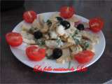 Salade d'artichauts, sauce vinaigrette vasilic parmesan