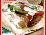 Street Food : mon chawarma à moi dans son pain libanais roulé cuit à la plancha