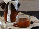 Confiture d'abricot au gingembre et aux noisettes