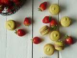Macarons fraise-rhubarbe