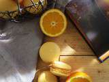 Macarons orange-fleur d'oranger