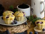 Muffins aux myrtilles et citron vert