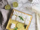 Tarte citron vert-basilic