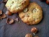 Cookies aux noisettes & chocolat blanc