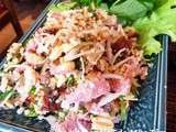 Restaurant Lao Siam : Salade de riz croustillant et de som mou