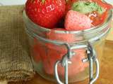 {Dessert} Coupe glacée autour de la fraises (sorbet basilic, sorbet fraises séchées et coulis de fraises!)
