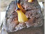 Cake aux poires, chocolat et noix caramélisées