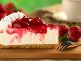 Cheesecake healthy aux fraises, protéiné rapide et sans cuisson