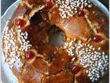 Couronne des rois briochée aux pommes et crème pâtissière