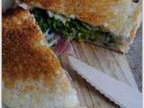 Croque-monsieur au jambon cru et au cantal