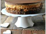 Entremets double caramel