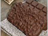 Tablette de chocolat croustillante au caramel et au Nutella