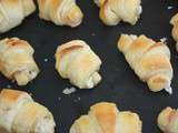 Minis croissants au saumon fumé