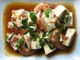 Tofu aux crevettes et jambon cru