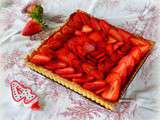 Tarte passion et fraises