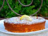 Gâteau italien à la picota, au citron et aux amandes