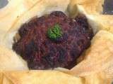 Croustillant de boudin noir aux pommes