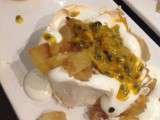 Pavlova portion à l'ananas roti