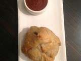 Poires en chemises, sauce chocolat