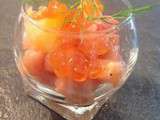 Verrine au 3 saumon et 3 agrumes