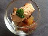 Verrine de foie gras aux poires