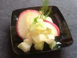 Verrine fraîcheur aux légumes cru du moment