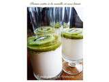 Panna cotta a la vanille et aux kiwis