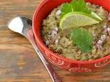 Curry de lentilles vertes et riz