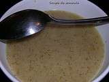 Soupe de semoule ( blé tendre)