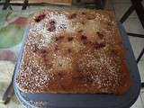 Gâteau moelleux amandes-framboises (blanc d'oeufs)