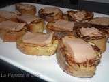 Minis pain perdu au foie gras
