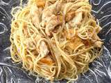 Spaghettis Sucré-Salé aux Mirabelles