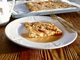 Pancakes aux pommes et protéines végétales texturées (pvt) sur plaque